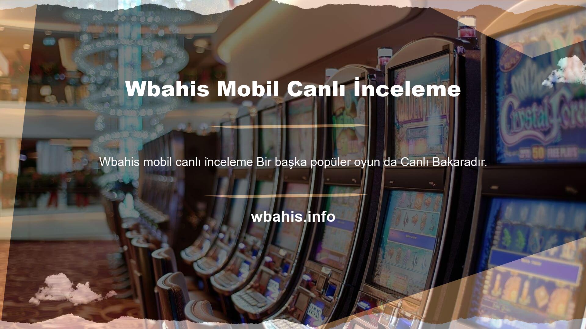 Sınırsız bir casino eğlence deneyimi için Wbahis güncel adresi olan Wbahis